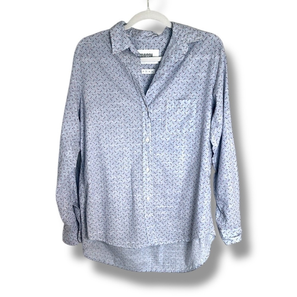 Grayson The Hero Button Up Shirt Stars 4th of July Patriotic Size Medium